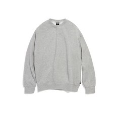 FLUKE 라이트 데이오프 오버핏 맨투맨 티셔츠 그레이 FMT901