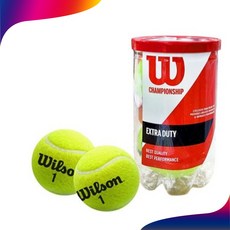 윌슨 테니스 공 챔피언쉽 캔볼 라이크코어 90mm 베스트셀러 우수한 내구성 탄력, 테니스공, 2개