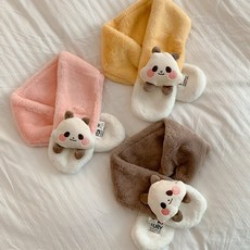 부드러운 팬더 쁘띠 목도리 부드러운 머플러 겨울