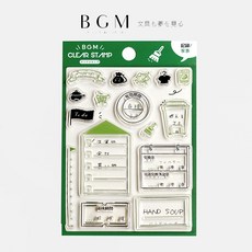 【莫莫日貨】日本進口BGM水晶印章組 2022年6月新品 記錄家事主題 手帳裝飾必備, 1個