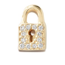 시드니에반 14K 옐로 골드 다이아몬드 스터드 싱글 이어링