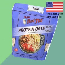 밥스 레드 밀 단백 프로틴 귀리 32온스 907g Bob's Red Mill Protein Oats 32oz, 밥스 레드 밀 단백 프로틴 귀리 32온스 907g Bo, 1