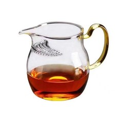 加厚玻璃公道杯茶漏一體分茶器, 1個