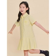 빈폴 키즈 빈폴 BEANPOLE KIDS [Reedition] 옥스포드 셔츠형 원피스 옐로우 (BI4871G06E)