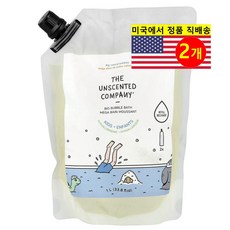 The Unscented Company 어린이용 피부 관리 수분 영양 공급 진정 빅 버블 바스 리필용 무향 1000ml 1개, 2개, 1L