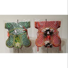 轎夫衣 布偶衣 紅色 綠色一組共2件, 1個