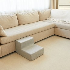 1040펫 슬개골보호 강아지계단 스펀지포함, 뉴양털화이트일체형, 1개