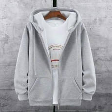 남여공용 오버핏 기모 후드집업 루즈핏 후드티셔츠