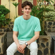 지오지아. USA 코튼 베이직 반팔 티셔츠 AEB2TR1101