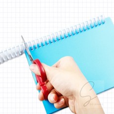 셀프제본 바인더링 제본스프링, 화이트 12mm