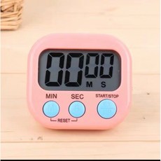 巷仔口 電子計時器 多功能廚房計時器 正負倒數 鬧鐘定時器, 中文粉色卡紙裝,原包裝, 2個