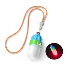 쿠쿠스토어 스쿠버 다이빙 수중 LED 플래시 라이트 버디 SN-101 31 스테인레스 스틸 클립 키 링 100m 330ft, 01 Seafrogs Red