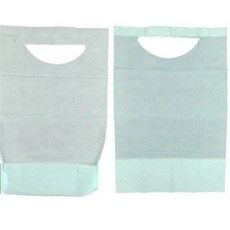 어르신 턱받이 10개 일회용 노인 식사 환자용 요양병원 학교 성인 방수 넉넉한 간병, 10p, 1세트, 그린