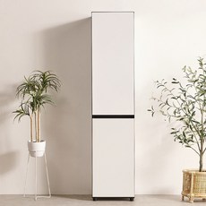 [룩홈] 주방냉장고장 400 수납장, 화이트