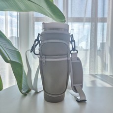 EasyHomey 텀블러 파우치 포켓용 스텐리 호환용 텀블러 가방, 1개, 그레이