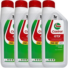 캐스트롤 GTX SP C2 C3 엔진 오일, 4개, 5w30, 1L