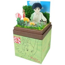 지브리 모형 집 종이접기모형 이웃집토토로 마녀배달부키키 라퓨타 센과치히로의 행방불명, 화이트 MP07-105