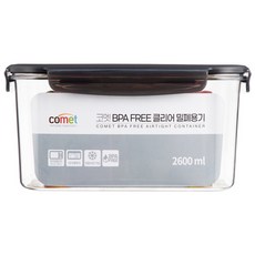 comet BPA Free 密封保鮮盒, 1個容器 + 1個蓋子, 1個