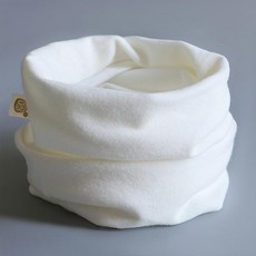 목도리 겨울 방한 머플러 남아 여아 순면 보온 귀보호 넥워머, 퓨어화이트