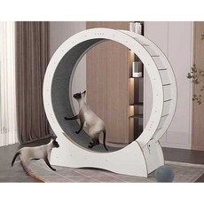 고양이 캣휠 스크래쳐 저소음 무소음 놀이기구 운동 런닝, 1개, 브라운(15kg+)