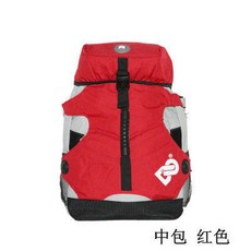 검은 전동휠 대형 롤러 백 인라인백 스포츠가방, 미디움백 레드 덧신 및 말뚝 제외