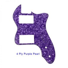 전자 드럼 텔레캐스터 텔레 씬 기타 픽가드 스크래치 플레이트 커스텀 클래식 시리즈 '72 용 부품 넓은 범위의 험버커 픽업, 4Ply Purple Pearl