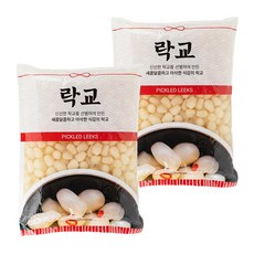 일식 업소용 대용량 락교(팩), 2개, 3kg