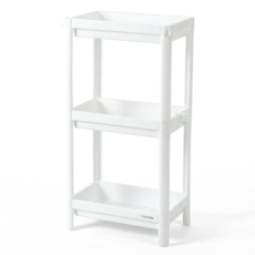 콜린바이블 다용도 수납 선반 주방 욕실 틈새 수납장, 화이트 3단, 1개