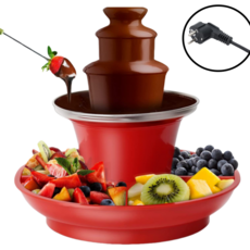 MorningSea 3층 초코 분수 기계 홈파티기계 뷔페 초코 퐁듀 녹는기계, Q111