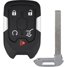 20172021 GMC 아카디아용 키 포브 교체 푸시 스타트 스마트 근접 무선키 무선 시동 제어 13508275 HYQ1EA 5 버튼 자가 프로그래밍 가능