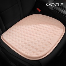 TPE 젤 쿠션 자동차 시트 커버 통풍 시트 여름 냉방냉방 매트 시트 자동차 시트 커버 응고젤 통기성 소재 사무실 쿠션, 1개, 방석-아이스 플로러 핑크