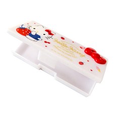 BenF Joy 산리오 휴대용 보관함 소품 케이스 보관함 정리함 면봉 치실 이쑤시개 머리끈 머리핀, 1개