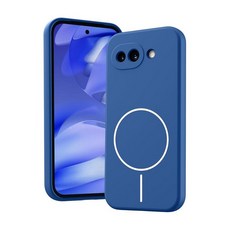 MIDIIUGCT 구글 픽셀 10A 케이스 자석 무선 충전 슬림 소프트 TPU 실리콘 커버 폰 10A용 블루 MUS-XQCX-03-03 148357