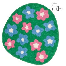 이케아 욕실매트 빠른흡수 세탁쉬운 60x65 바텐스크루브, 1개