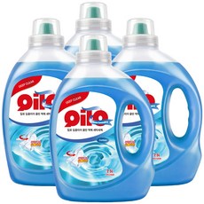 3+1 킬로 베이킹소다 대용량 액체 세탁세제 2.5L 코튼향 일반 드럼 겸용 액상 실내건조, 4개