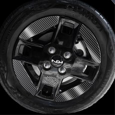 레이 EV 14인치 휠마스크 데칼스티커 DIY 호환 휠스티커 커스텀, 카본 유광, 1세트