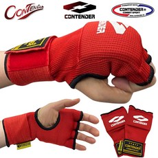 컨텐더 글러브 핸드랩 이지핸드랩 복싱 권투 격투기 용품, 1세트, 빨강