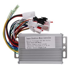 전기 자전거 브러시리스 DC 모터 컨트롤러 36V/48V 350W 전기 자전거 전자 자전거 스쿠터 액세서리, [01] White, 한개옵션0