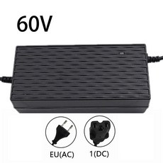 전기 스쿠터 자전거 48V2A 배터리 범용 24V2A 액세서리 60V2A 36V2A 충전기, 60V C, 1개