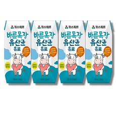 바른목장유산균음료 125MLx4입파스퇴르, 125ml, 4개