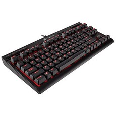 Corsair 미국출고-Corsair K63 소형 기계식 게임용 키보드 - 백라이트 레드 LET - 선형 및 저소음 - Cherry MX Red CH-9115020-NA-171205, 단일옵션, 단일옵션, 적축