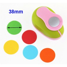 원형 공예 펀치 구멍 학교 1 커터 3 엠보서 스크랩북 종이, 1pc 38mm circle
