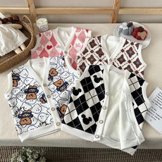 80-140CM新款刷毛兒童馬甲背心，兒童針織刷毛背心外套，兒童秋冬裝