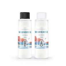 몰딩용 액체 실리콘 기포 반투명 클리어 혼합 세트 비율 고무 몰드, 200g, 200g, 1개