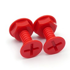 납작머리 나사후크 레드 주방고리 후크 2개입, 1개