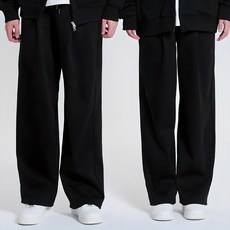 Foursure 冬季拉絨一褶寬褲