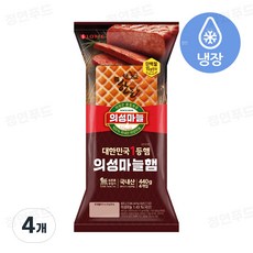 롯데 의성마늘햄 (냉장), 4개, 440g