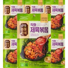 풀무원 [반듯한식] 직화제육볶음 양념소스 (실온) 150g 6개