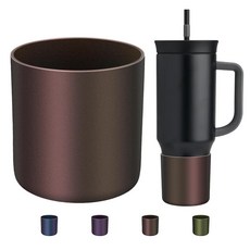 아마존평점4.5+ 미국출고 150373 BKBY Owala 오와라 680.4g(24온스)/1.18L(40온스) 및 Brumate Era 1.2L(40온스) 텀블러와 호환되는 실, 카멜레온 레드 골드