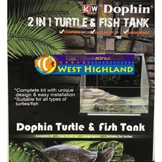 西高地水族坊 馬來西亞Dophin生態缸 烏龜魚同樂會造型缸38cm*38cm*33cm, 1個